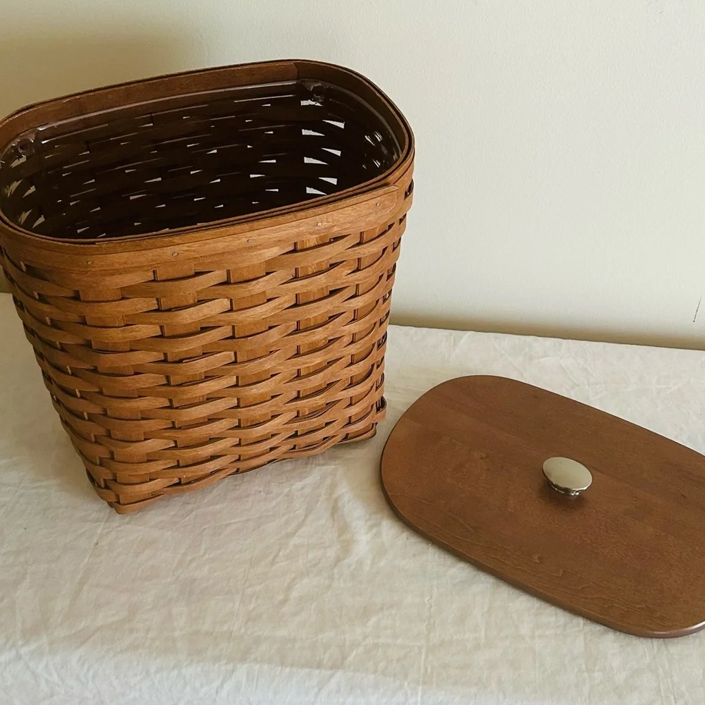 Longaberger 2008 Decorative Handmade Basket w/ Longaberger Custom Made. - Picture 6 of 11